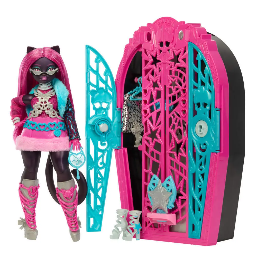 Cover: 194735259854 | Monster High Verborgene Schätze Catty Puppe | Offene Verpackung | 2025