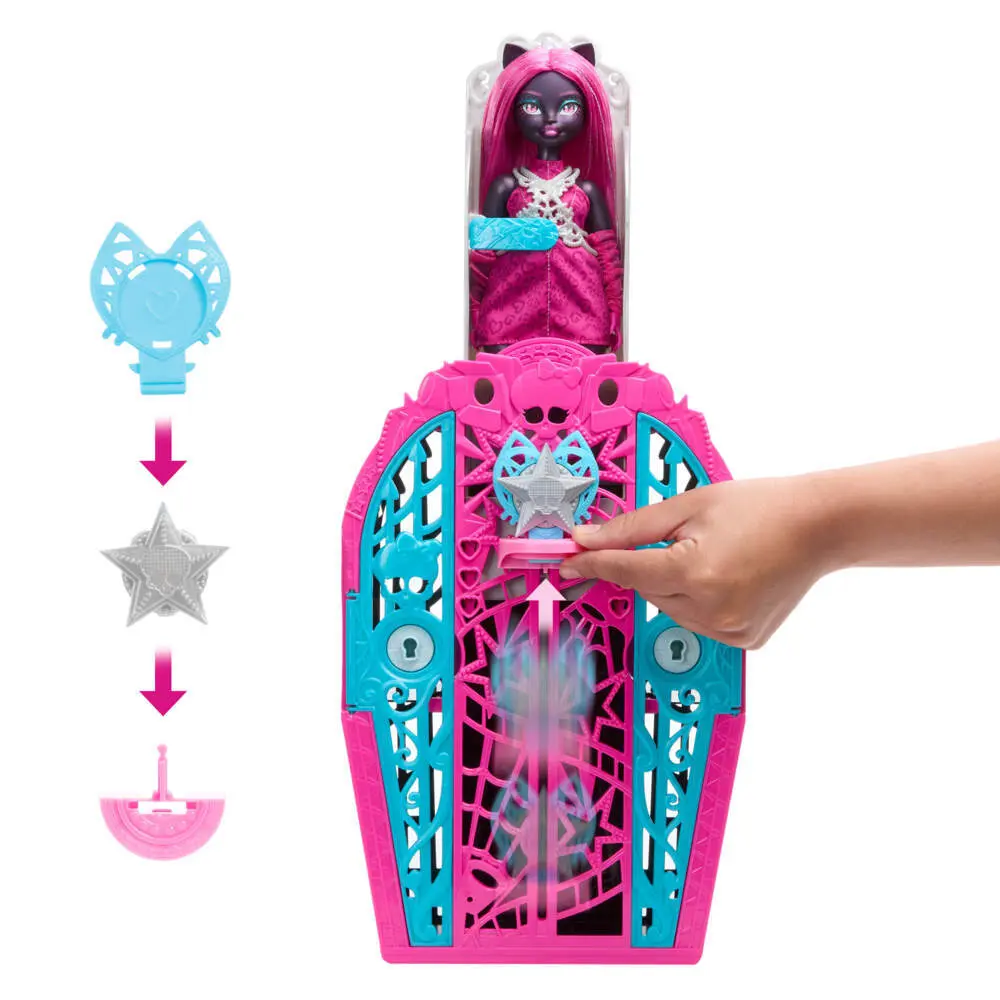 Bild: 194735259854 | Monster High Verborgene Schätze Catty Puppe | Offene Verpackung | 2025