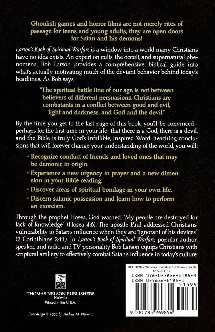 Rückseite: 9780785269854 | Larson's Book of Spiritual Warfare | Bob Larson (u. a.) | Taschenbuch
