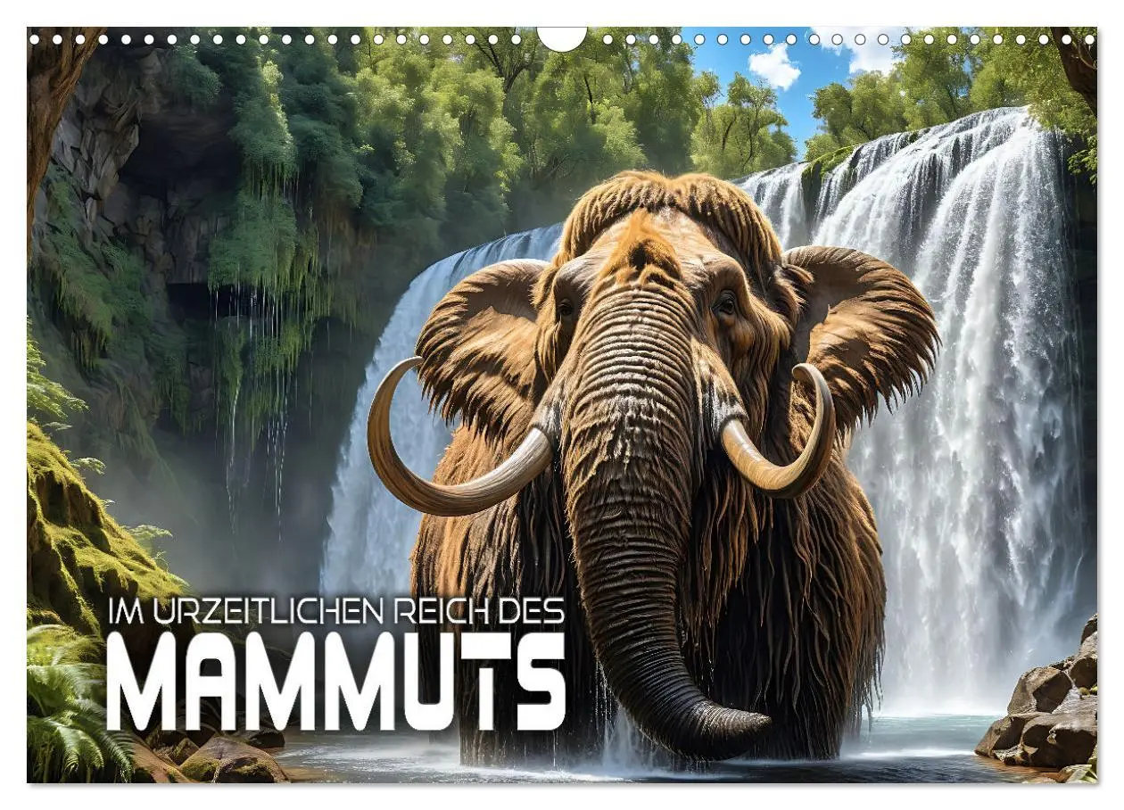 Cover: 9783457419854 | Im urzeitlichen Reich des Mammuts (Wandkalender 2026 DIN A3 quer),...