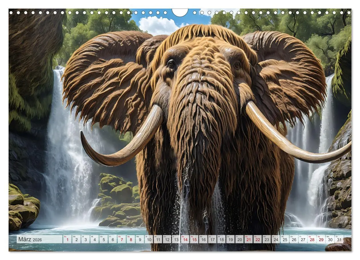 Bild: 9783457419854 | Im urzeitlichen Reich des Mammuts (Wandkalender 2026 DIN A3 quer),...
