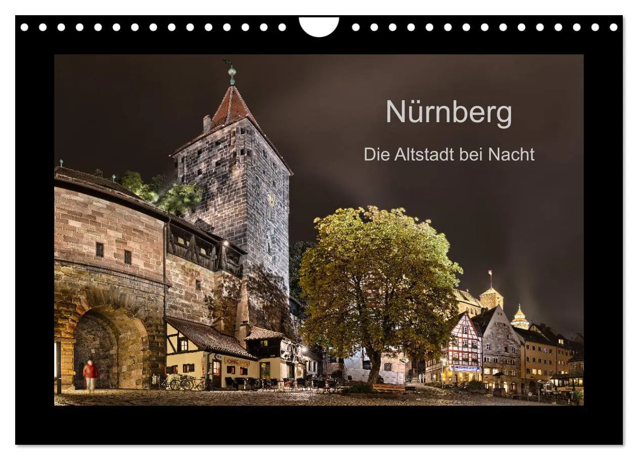 Cover: 9783457899854 | Nürnberg - Die Altstadt bei Nacht (Wandkalender 2026 DIN A4 quer),...