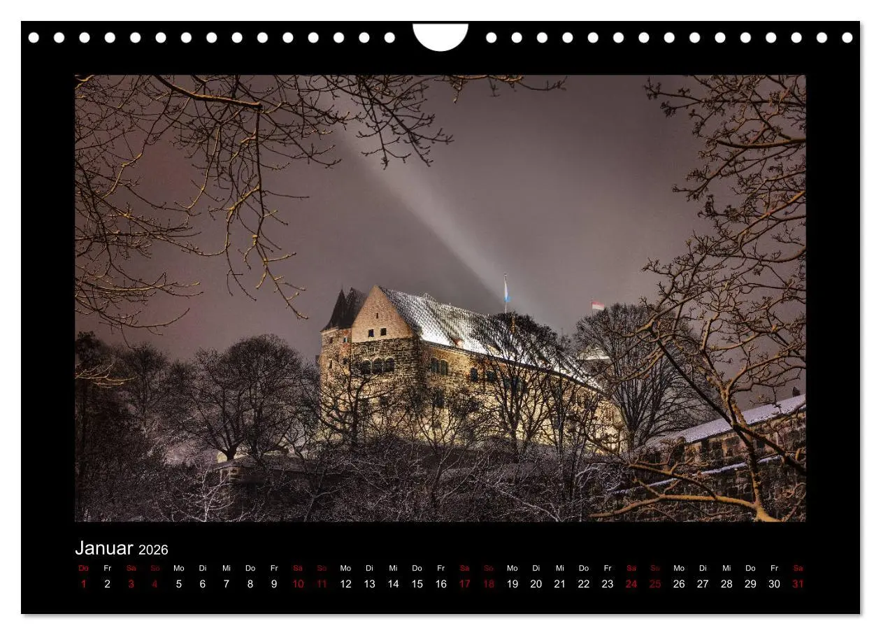 Bild: 9783457899854 | Nürnberg - Die Altstadt bei Nacht (Wandkalender 2026 DIN A4 quer),...