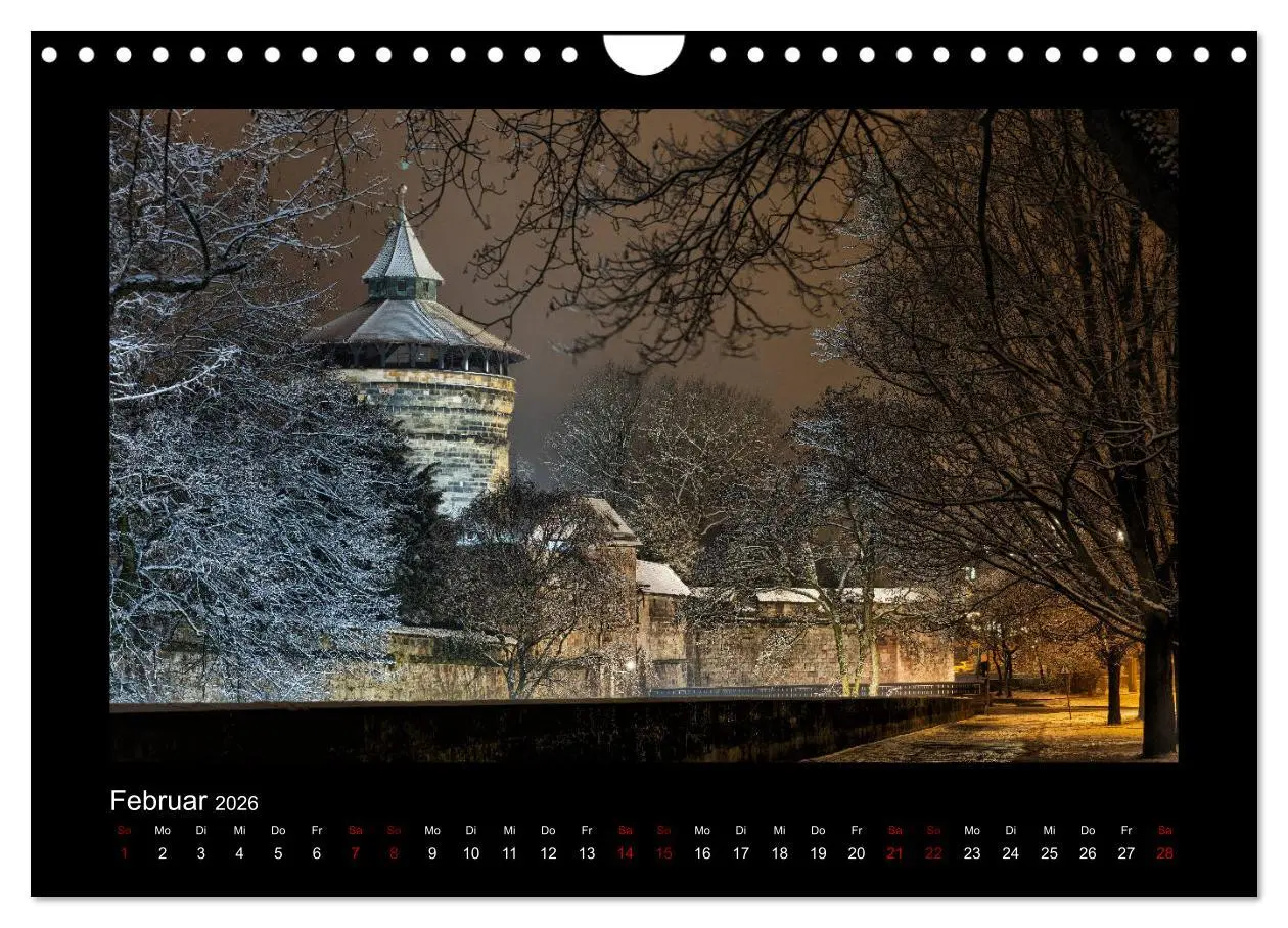 Bild: 9783457899854 | Nürnberg - Die Altstadt bei Nacht (Wandkalender 2026 DIN A4 quer),...