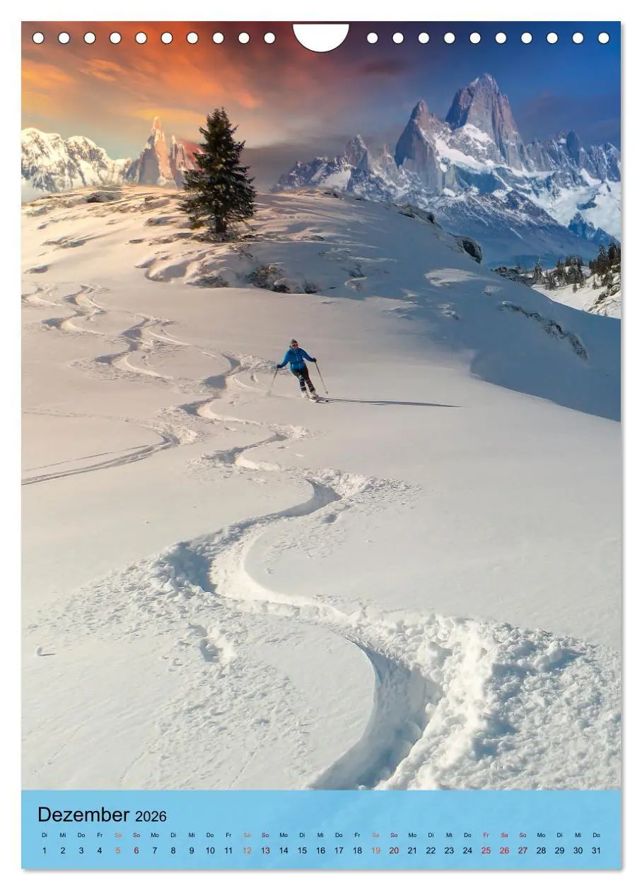 Bild: 9783516369854 | Endlich wieder Skifahren (Wandkalender 2026 DIN A4 hoch), CALVENDO...
