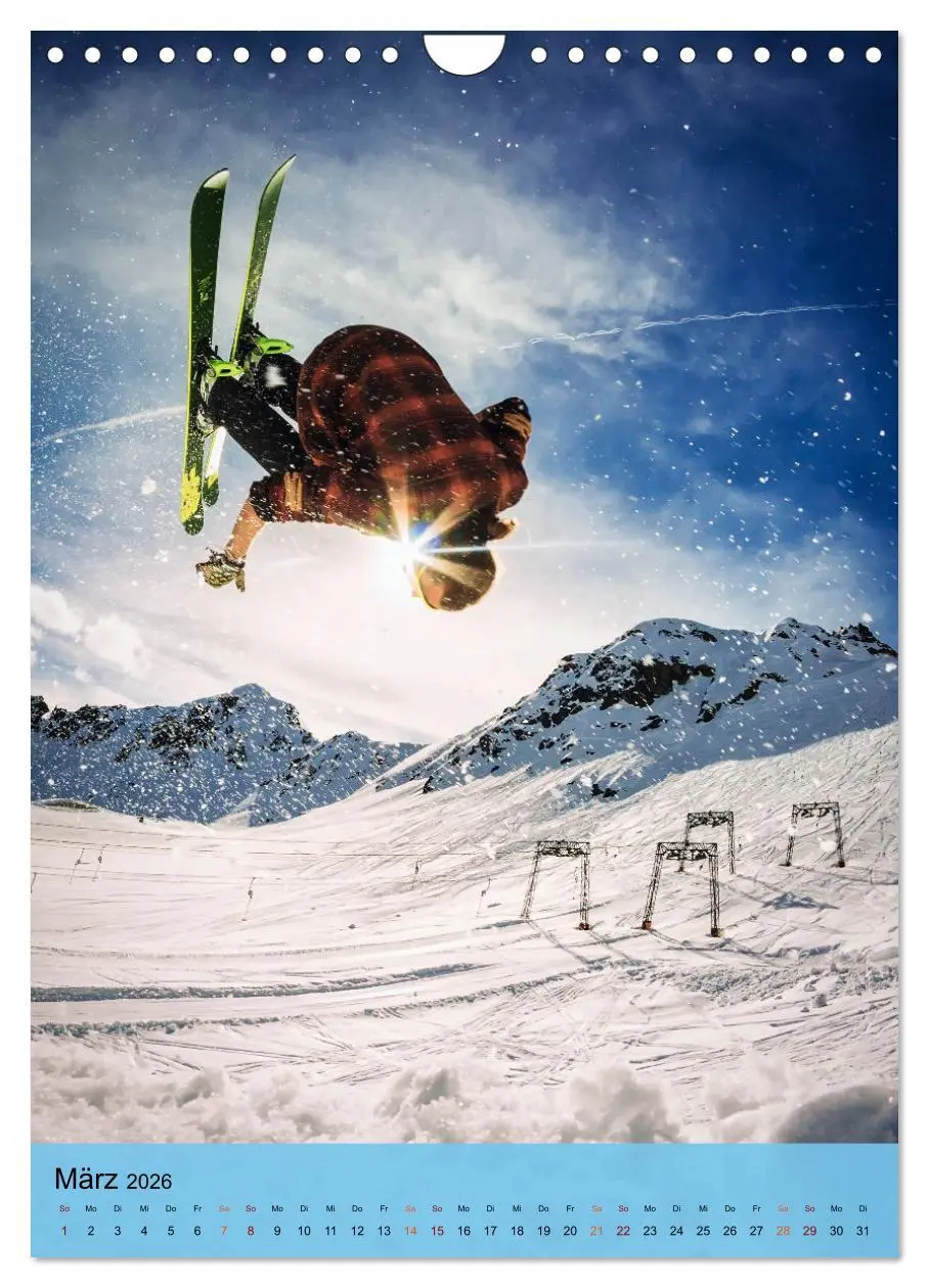 Bild: 9783516369854 | Endlich wieder Skifahren (Wandkalender 2026 DIN A4 hoch), CALVENDO...