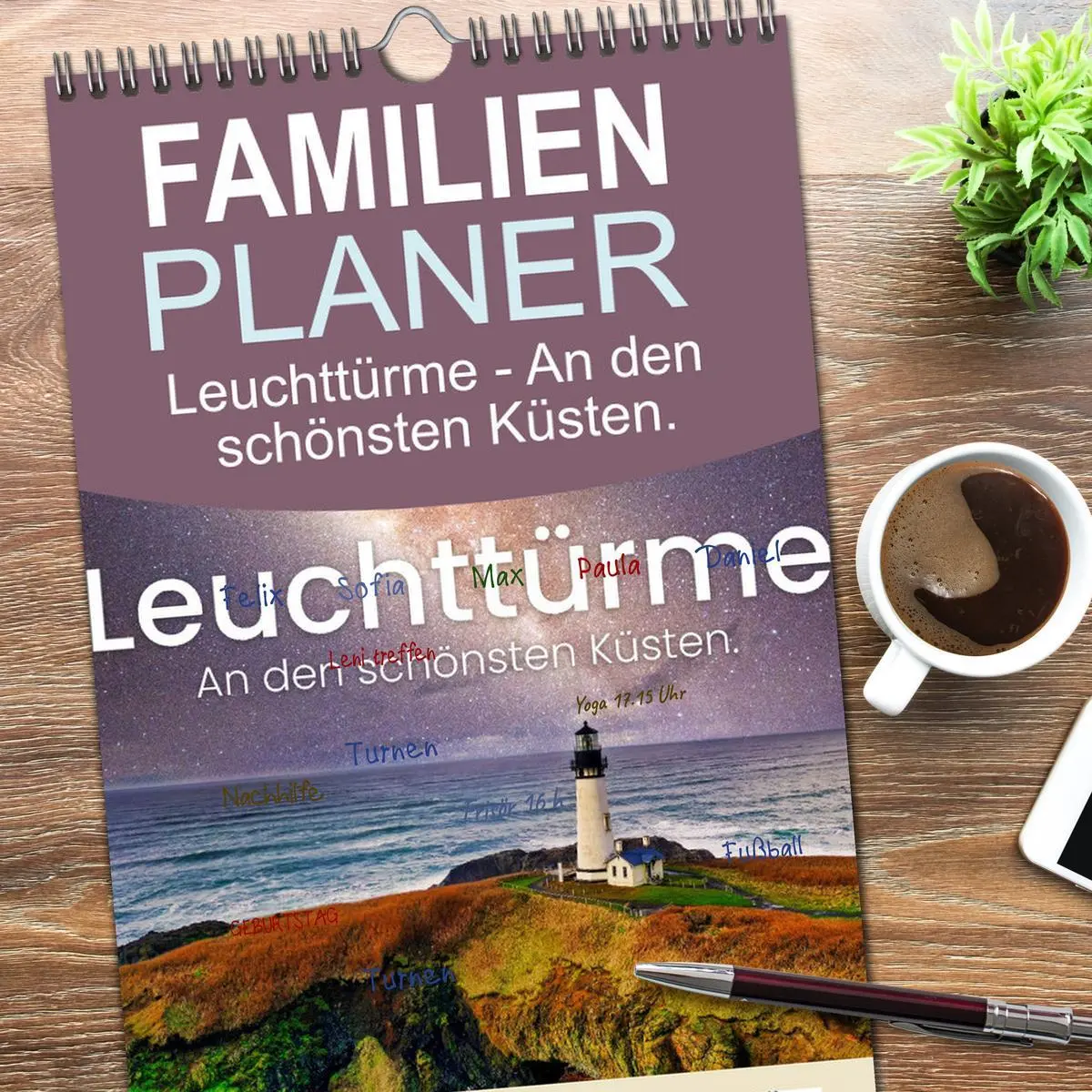 Bild: 9783516509854 | Familienplaner 2026 - Leuchttürme - An den schönsten Küsten. mit 5...