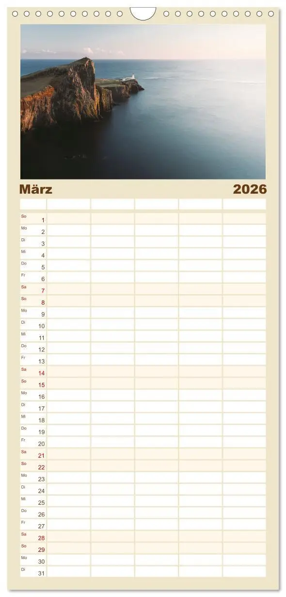 Bild: 9783516509854 | Familienplaner 2026 - Leuchttürme - An den schönsten Küsten. mit 5...