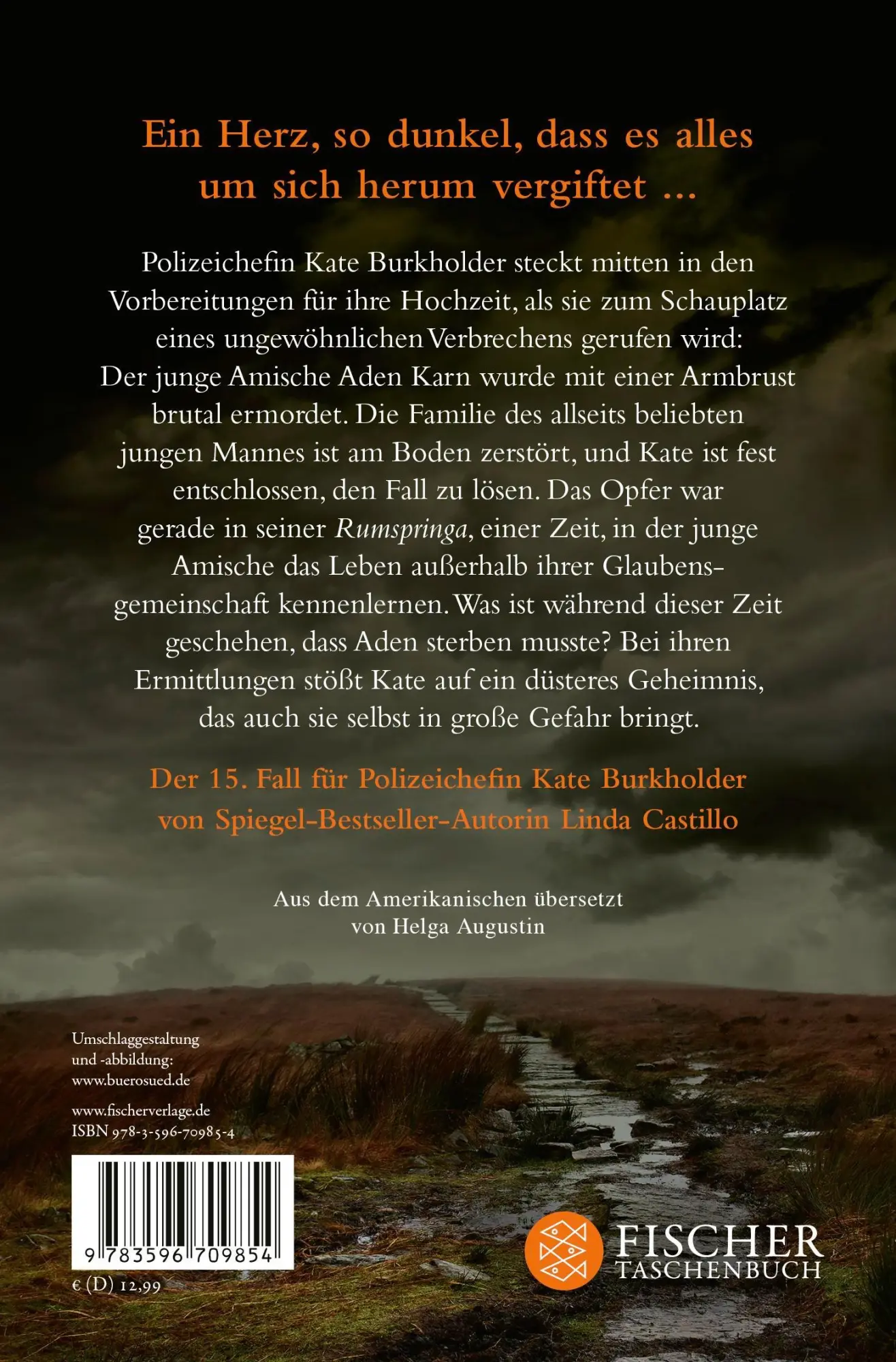 Rückseite: 9783596709854 | Zorniges Herz | Thriller Spannender Thriller bei den Amischen | Buch