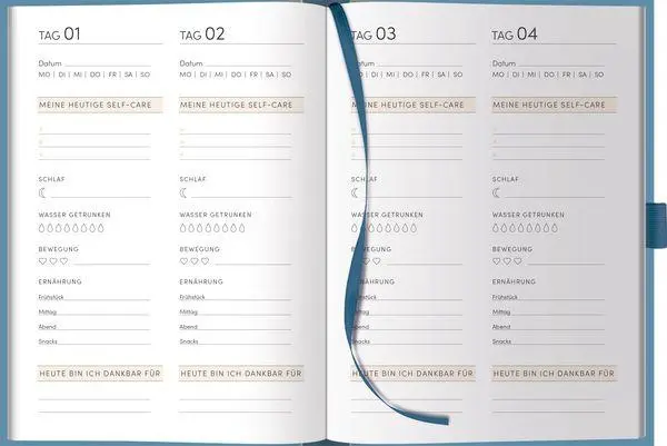 Bild: 9783731889854 | Self-care Tagebuch Aqua | Verlag Korsch | Buch | 200 S. | Deutsch