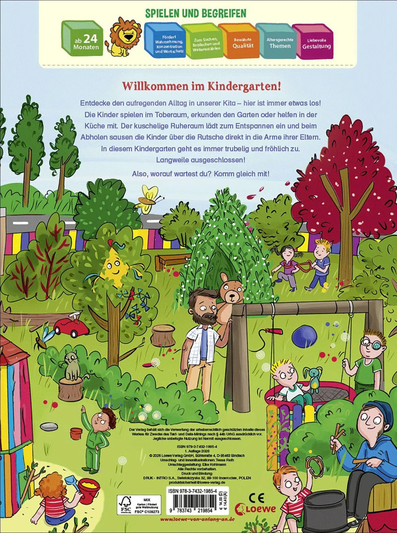 Bild: 9783743219854 | Mein schönstes Kindergarten-Wimmelbuch | Tessa Rath | Buch | 16 S.