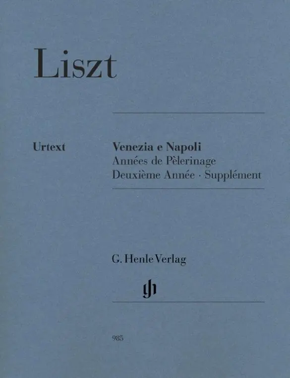 Cover: 9790201809854 | Liszt, Franz - Venezia e Napoli | Instrumentation: Piano solo | Liszt