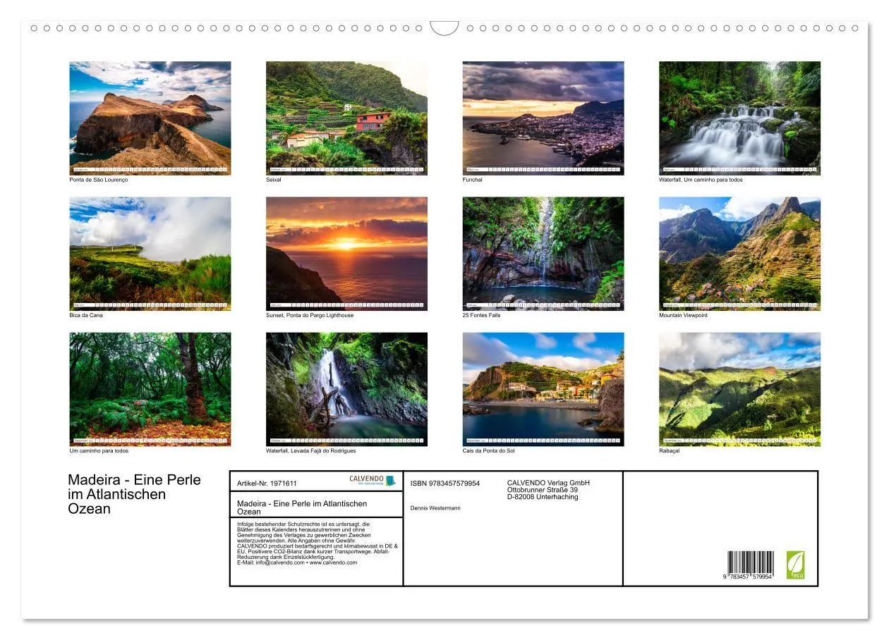 Bild: 9783457579954 | Madeira - Eine Perle im Atlantischen Ozean (Wandkalender 2026 DIN...