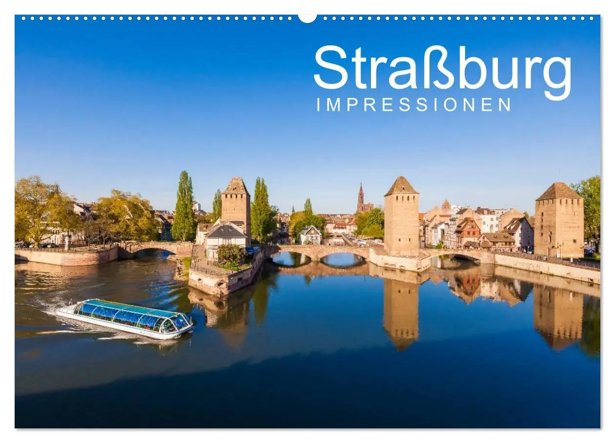 Cover: 9783516049954 | Straßburg Impressionen (Wandkalender 2026 DIN A2 quer), CALVENDO...