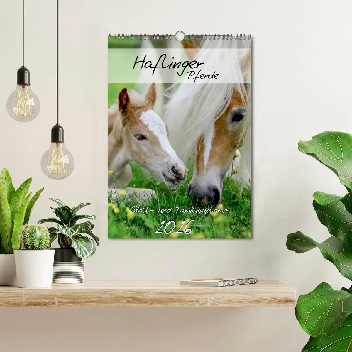 Bild: 9783516429954 | Haflinger Pferde - Stall- und Familienplaner 2026 (Wandkalender...