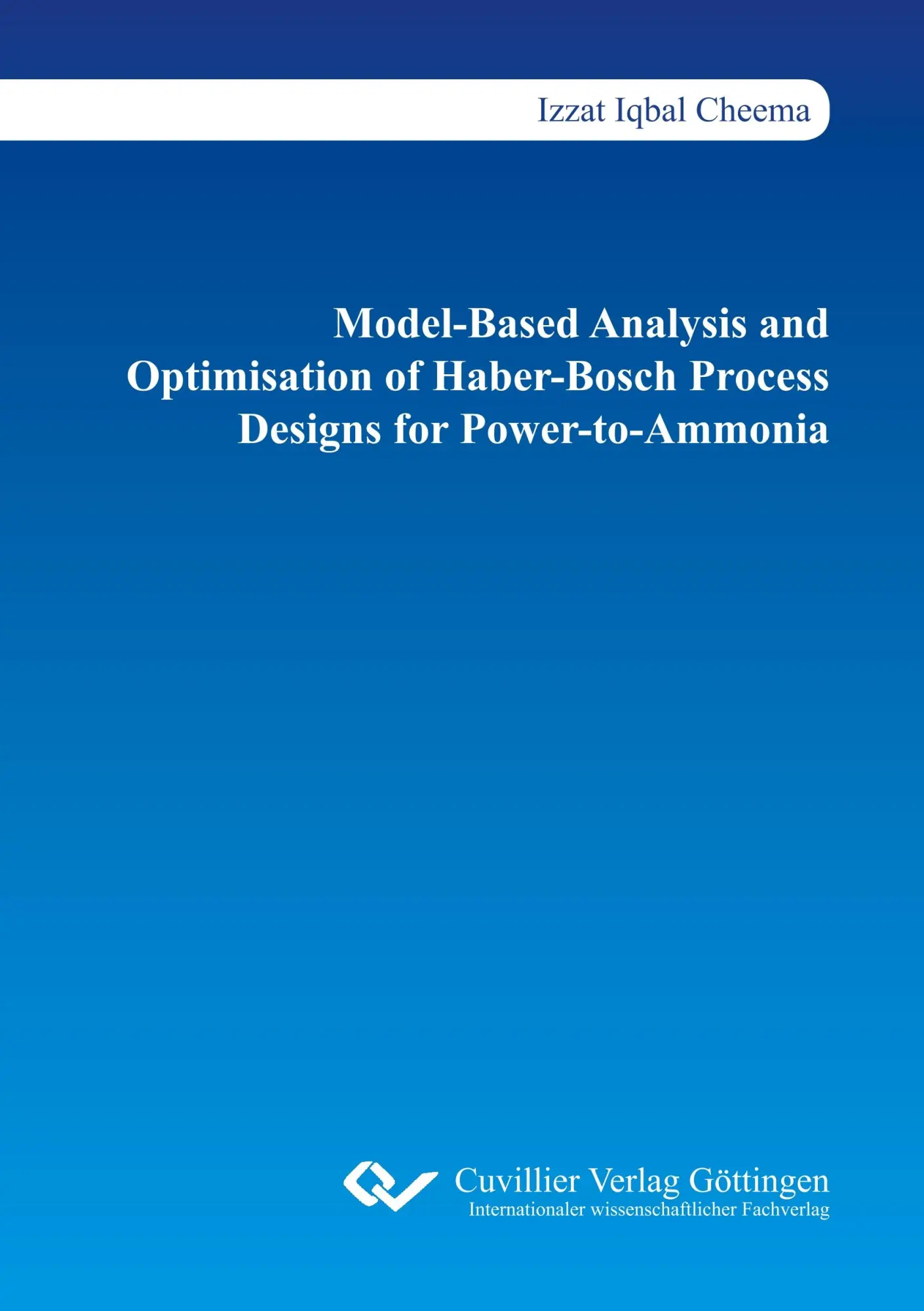 Cover: 9783736999954 | Model-Based Analysis and Optimisation of Haber-Bosch Process...