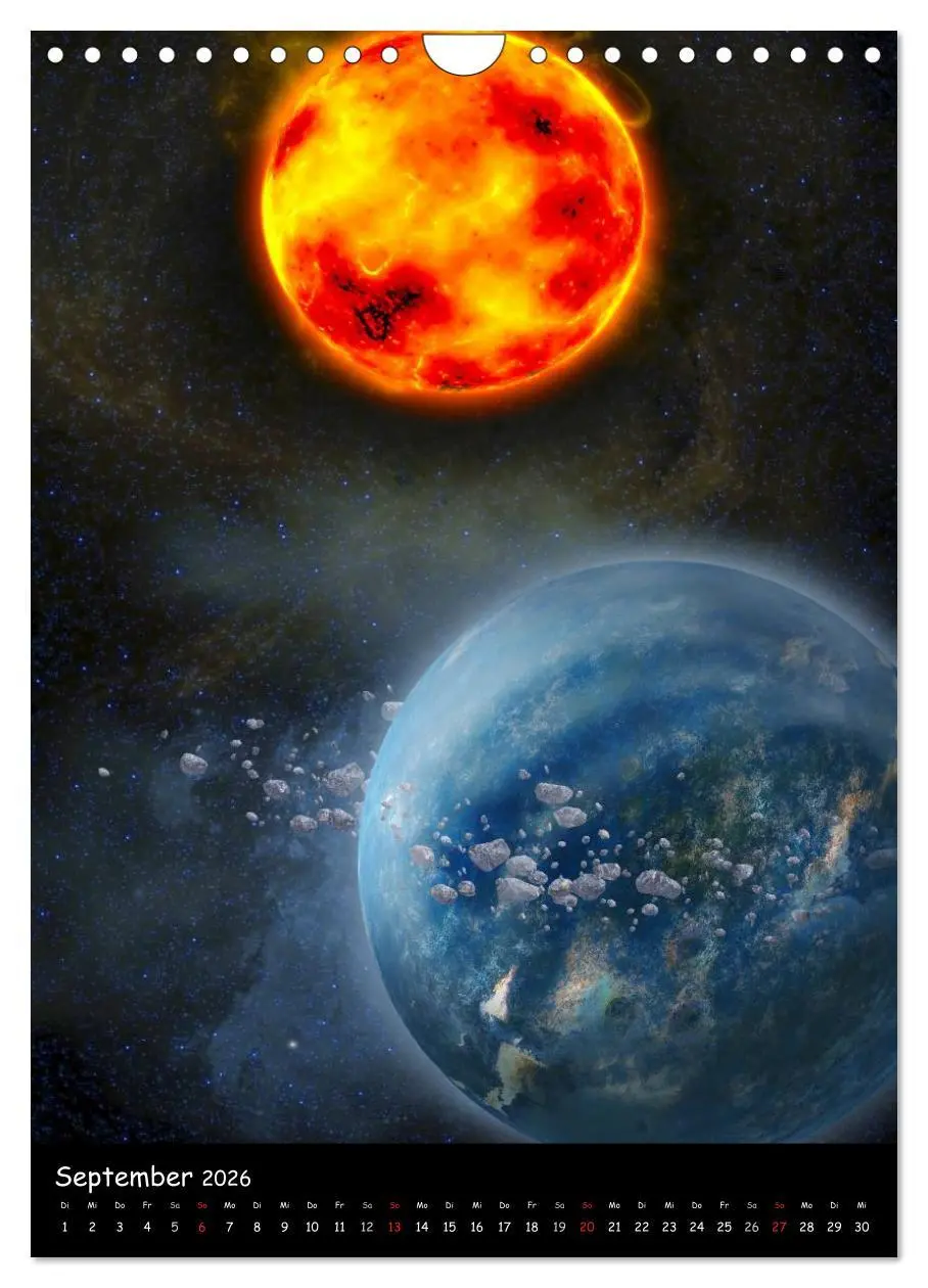 Bild: 9783516470055 | Die Welt der Planeten (Wandkalender 2026 DIN A4 hoch), CALVENDO...