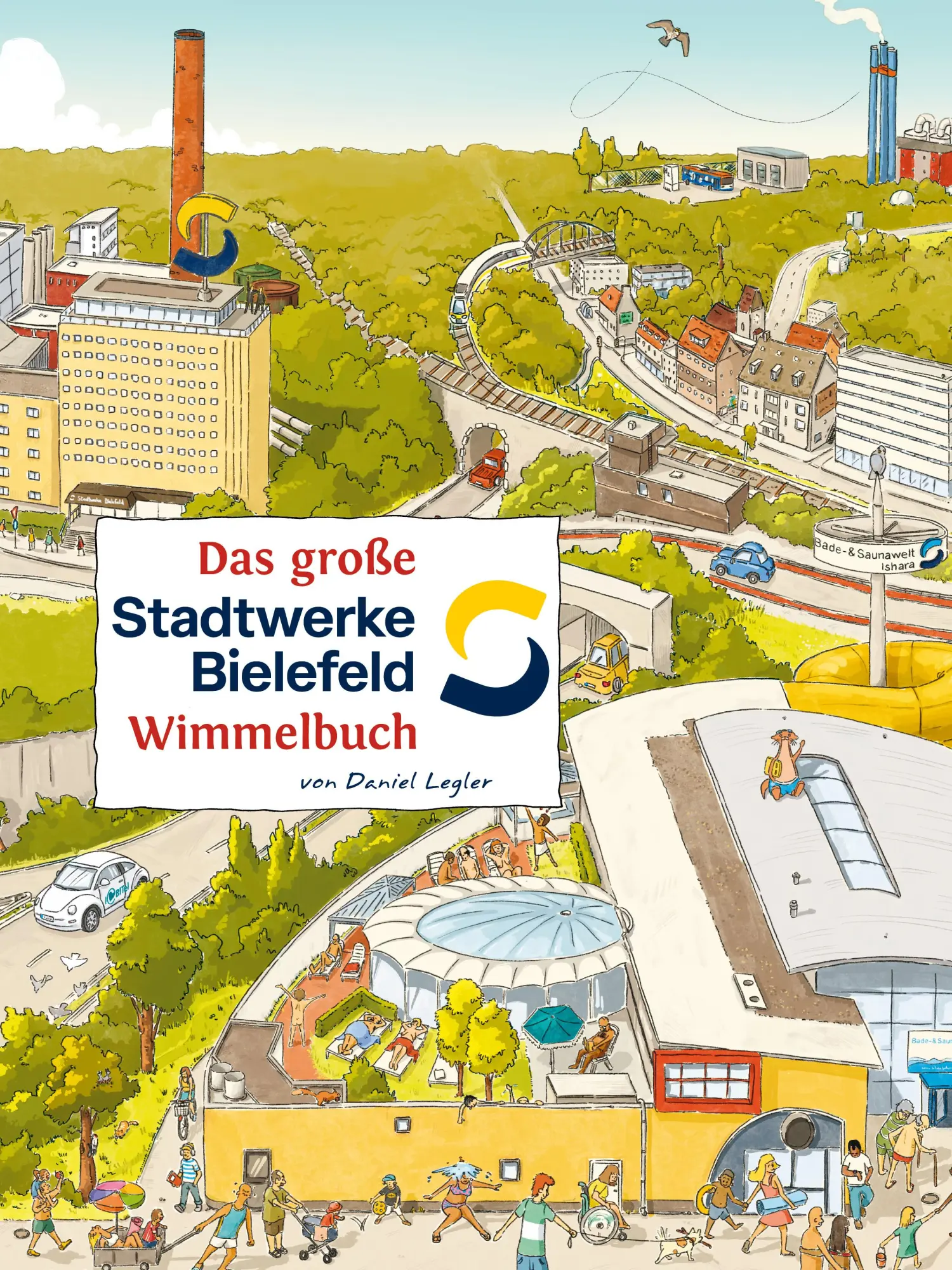 Cover: 9783910490055 | Das große STADTWERKE BIELEFELD Wimmelbuch | Stadtwerke Bielefeld