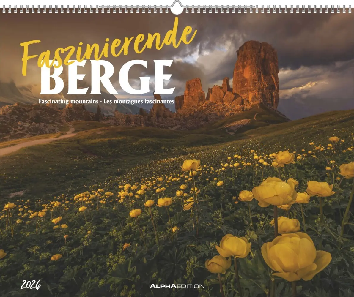 Cover: 4069095000155 | Alpha Edition - Faszinierende Berge 2026 - Wandkalender 52×42,5 cm...