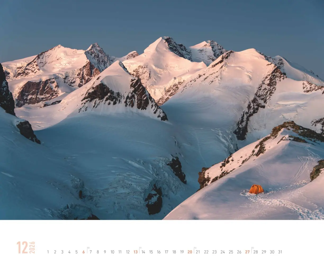 Bild: 4069095000155 | Alpha Edition - Faszinierende Berge 2026 - Wandkalender 52×42,5 cm...
