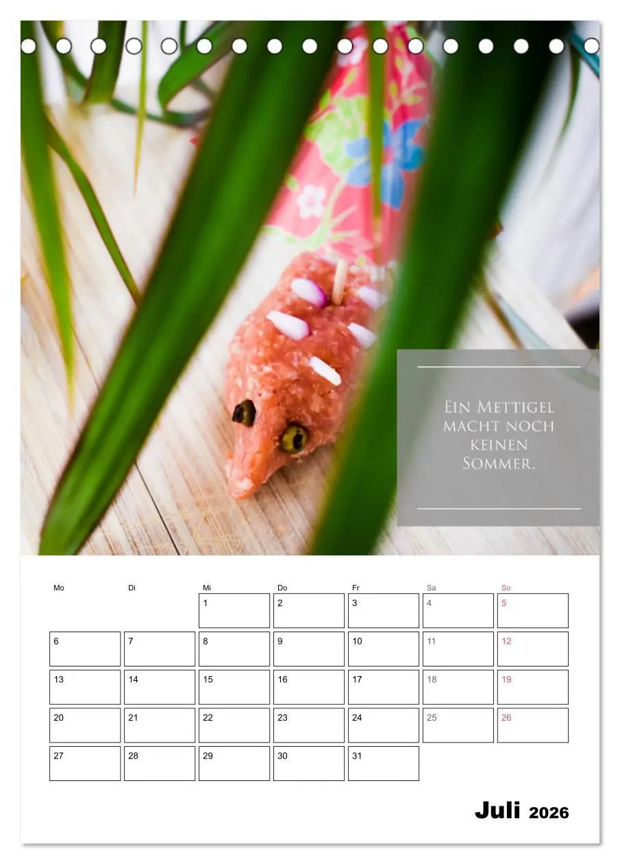 Bild: 9783516390155 | Mettkalender - Spread Some Mett. (Tischkalender 2026 DIN A5 hoch),...