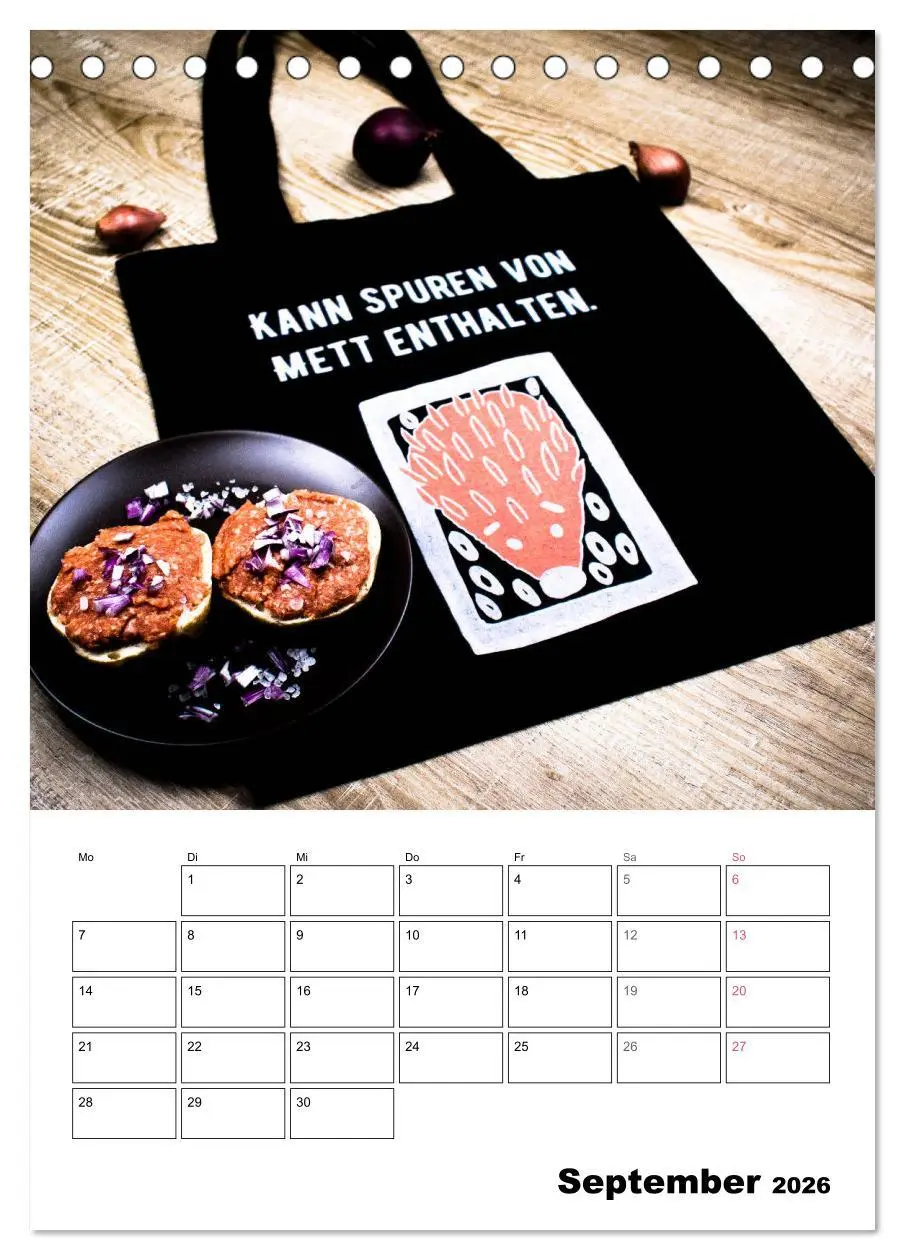 Bild: 9783516390155 | Mettkalender - Spread Some Mett. (Tischkalender 2026 DIN A5 hoch),...