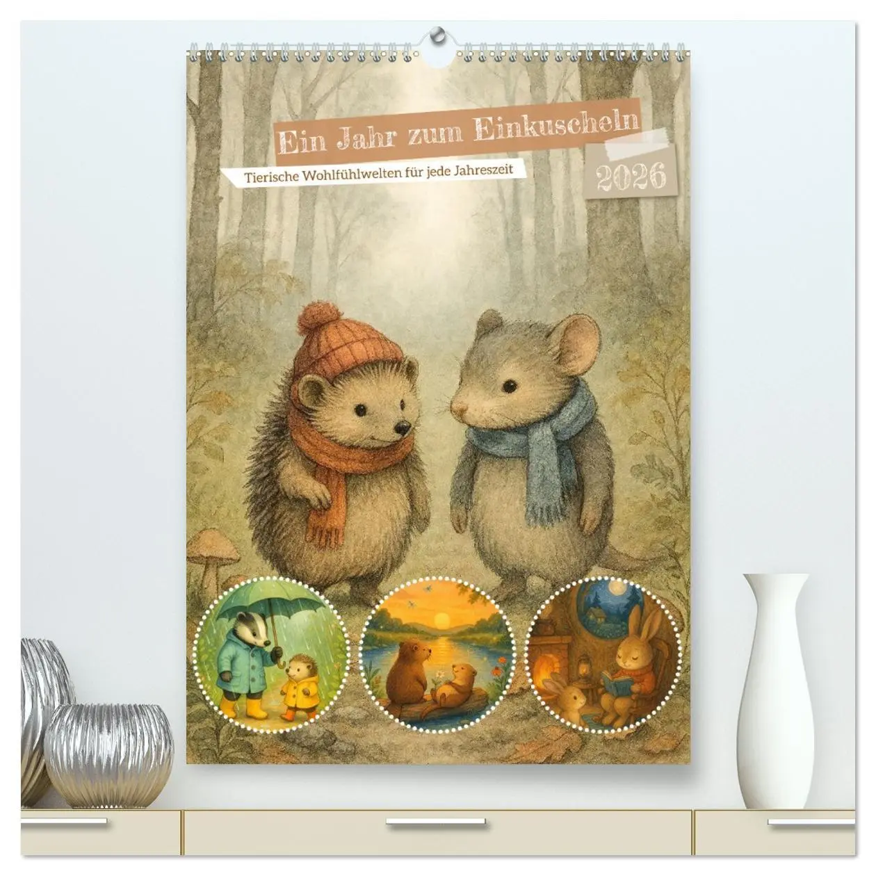 Cover: 9783516600155 | Ein Jahr zum Einkuscheln - Tierische Wohlfühlwelten für jede...