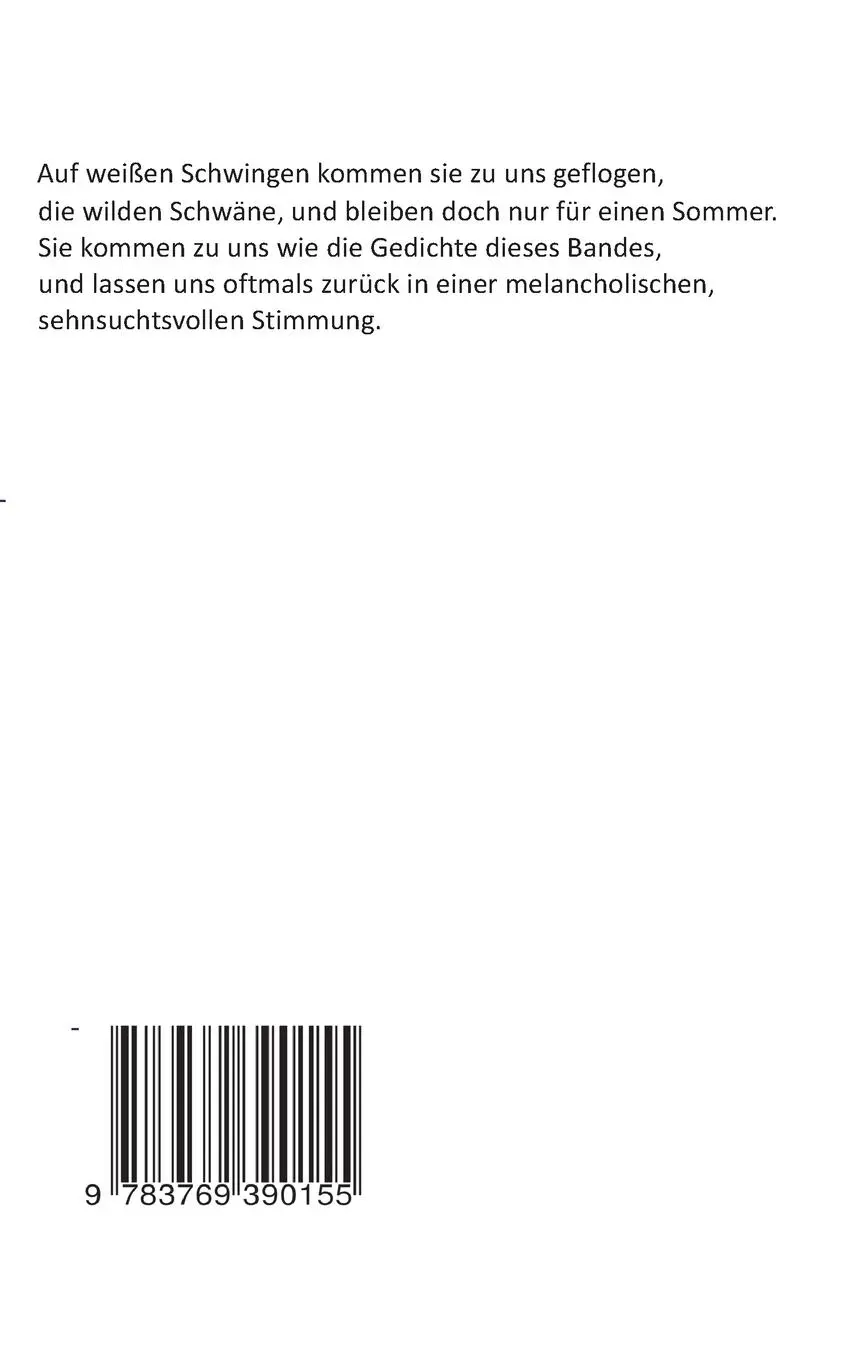 Rückseite: 9783769390155 | Im Land der wilden Schwäne | Gedichtsammlung erster Band | Heller