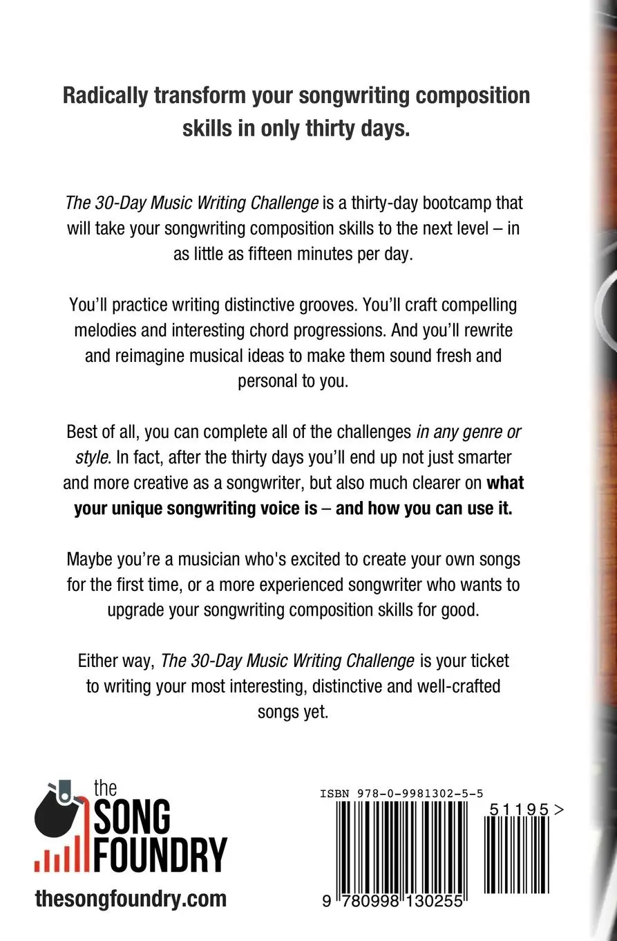 Rückseite: 9780998130255 | The 30-Day Music Writing Challenge | Ed Bell | Taschenbuch | Englisch