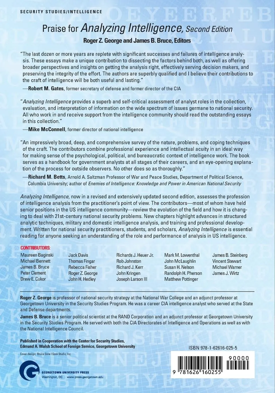 Rückseite: 9781626160255 | Analyzing Intelligence | National Security Practitioners' Perspectives