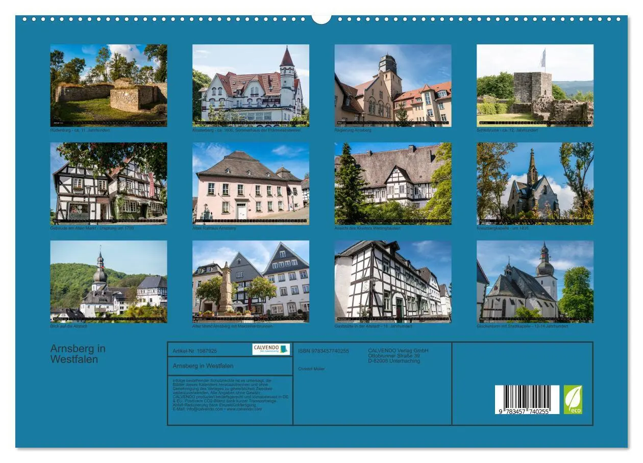 Bild: 9783457740255 | Arnsberg in Westfalen (hochwertiger Premium Wandkalender 2026 DIN...