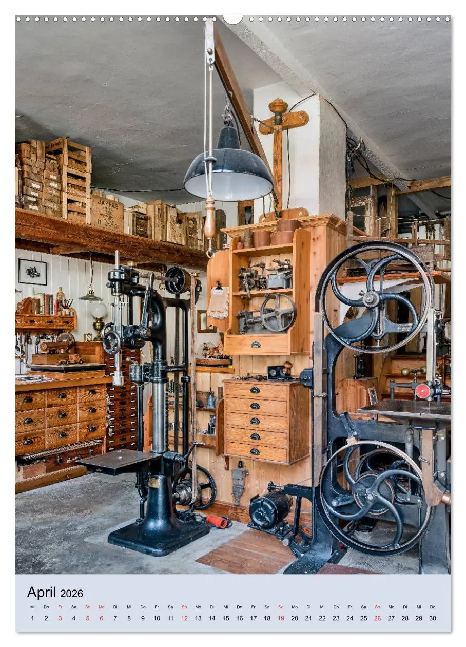 Bild: 9783516380255 | Alte Werkstätten, Werkbänke und Handwerkszeug (hochwertiger Premium...