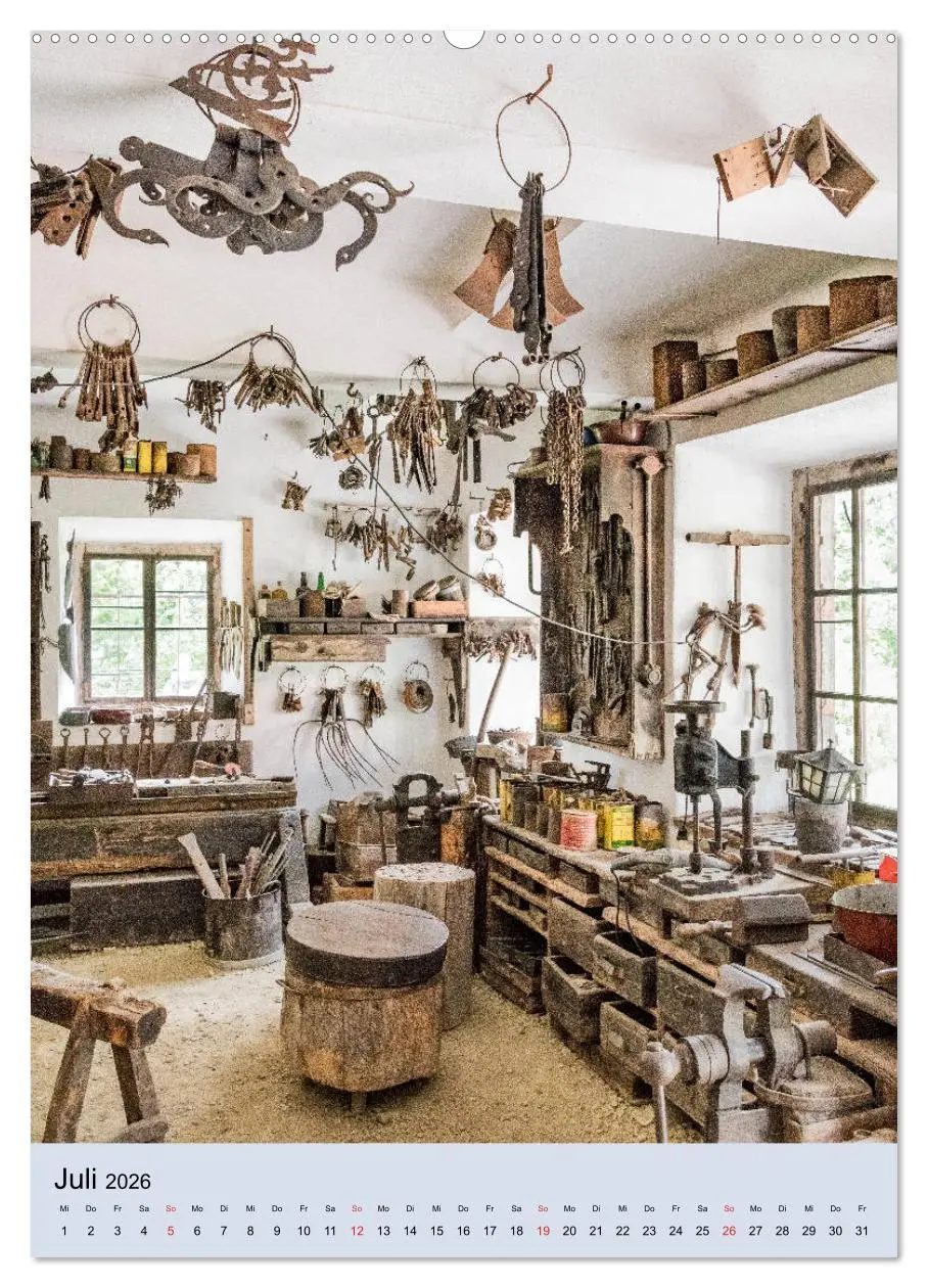 Bild: 9783516380255 | Alte Werkstätten, Werkbänke und Handwerkszeug (hochwertiger Premium...