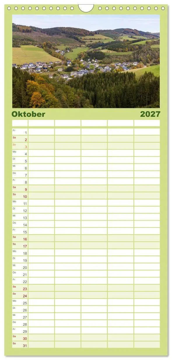 Bild: 9783594290255 | Familienplaner 2027 - Westfeld-Ohlenbach im Wechsel der...