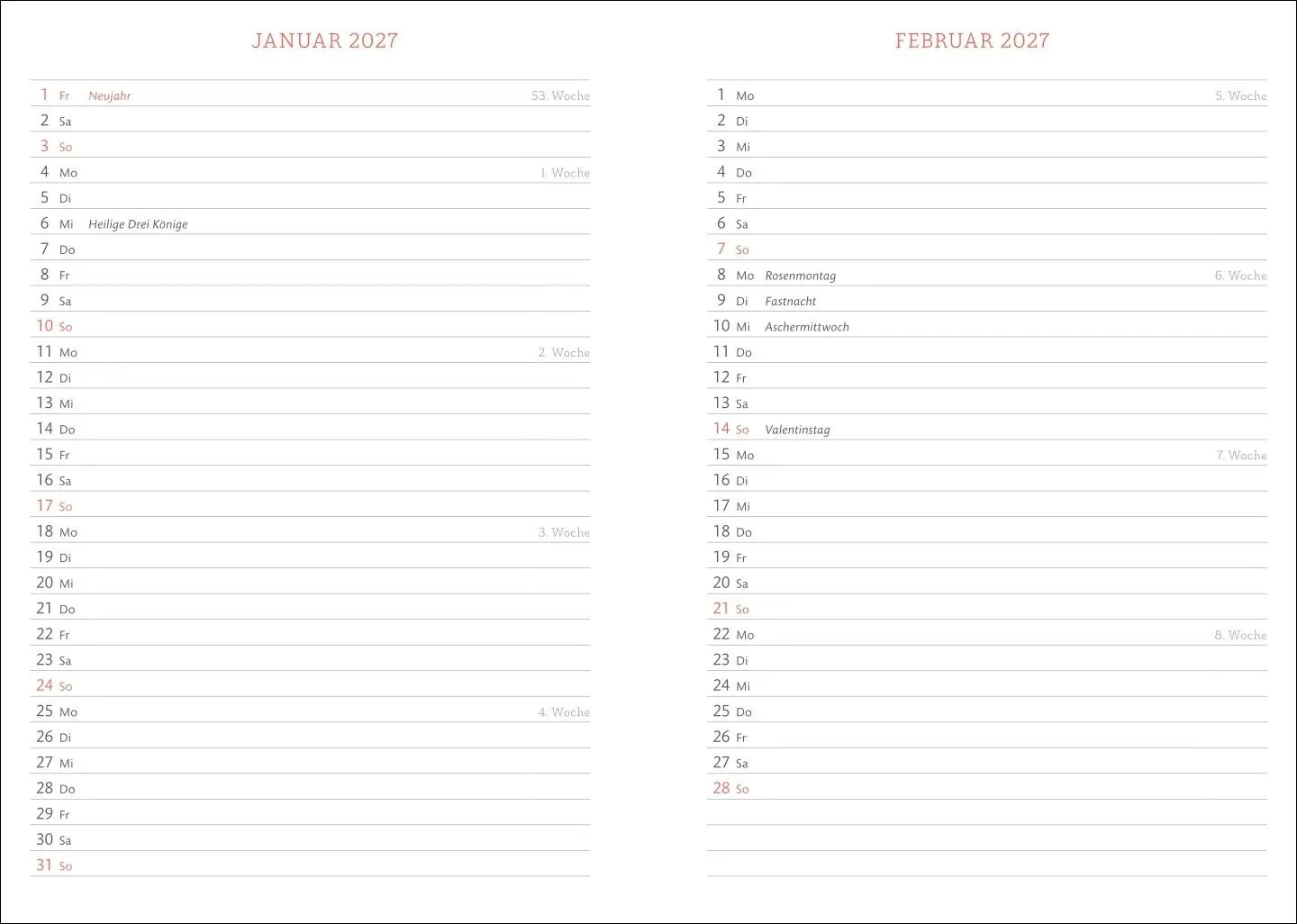 Bild: 9783756410255 | Tages-Kalenderbuch A6, schwarz 2026 | Heye | Buch | Bürokalender Heye