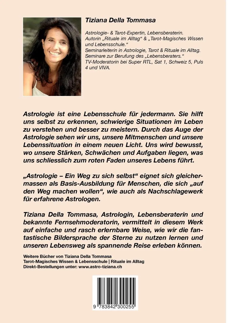 Rückseite: 9783842300255 | Astrologie | Band 1 | Tiziana Della Tommasa | Taschenbuch | 312 S.