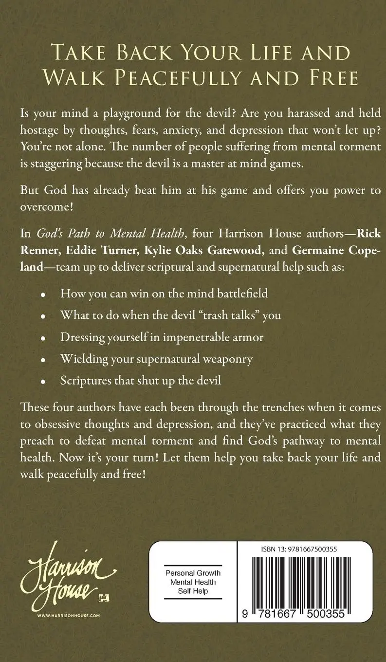 Rückseite: 9781667500355 | God's Path to Mental Health | Rick Renner (u. a.) | Buch | Englisch