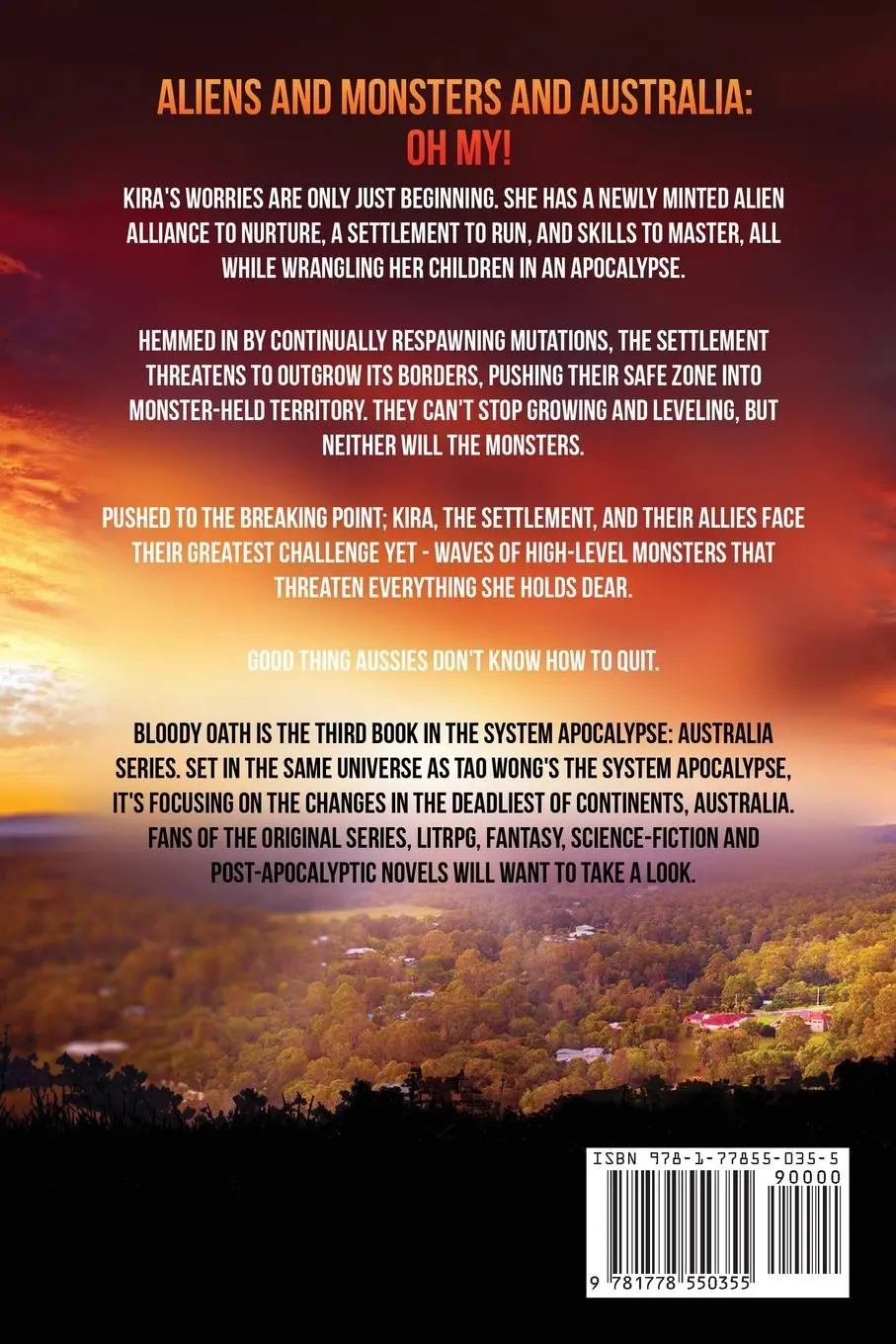 Rückseite: 9781778550355 | Bloody Oath | A Post-Apocalyptic LitRPG | Tao Wong (u. a.) | Buch