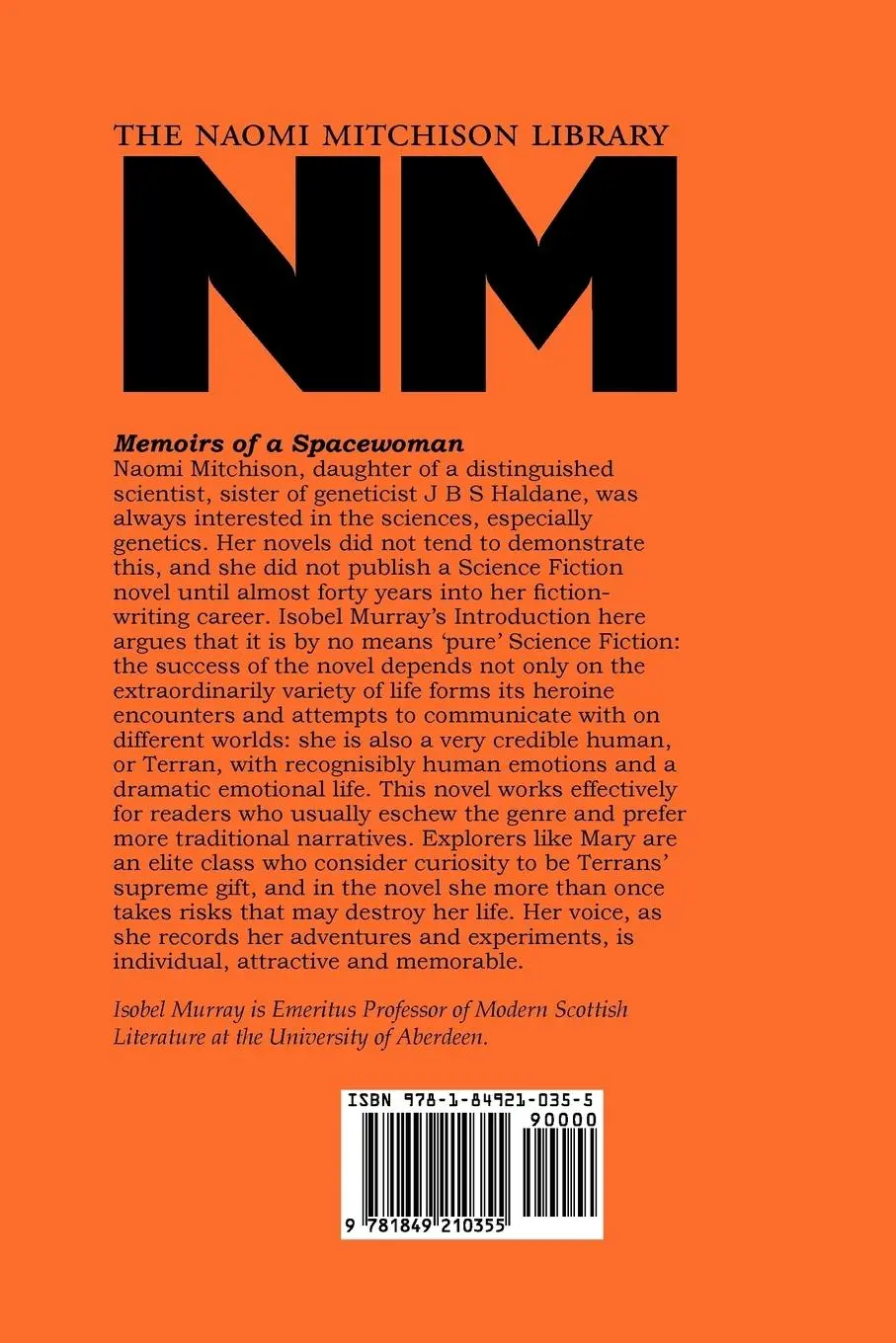 Rückseite: 9781849210355 | Memoirs of a Spacewoman | Naomi Mitchison | Taschenbuch | Englisch