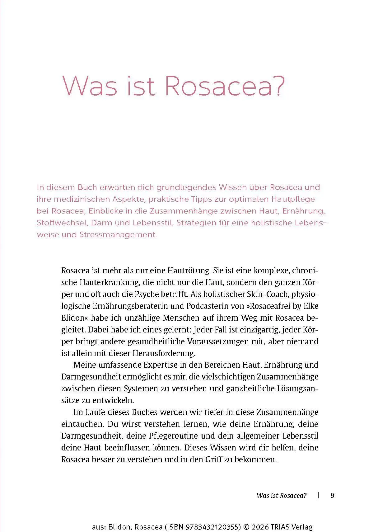 Bild: 9783432120355 | Rosacea | Elke Blidon | Taschenbuch | 176 S. | Deutsch | 2025 | TRIAS