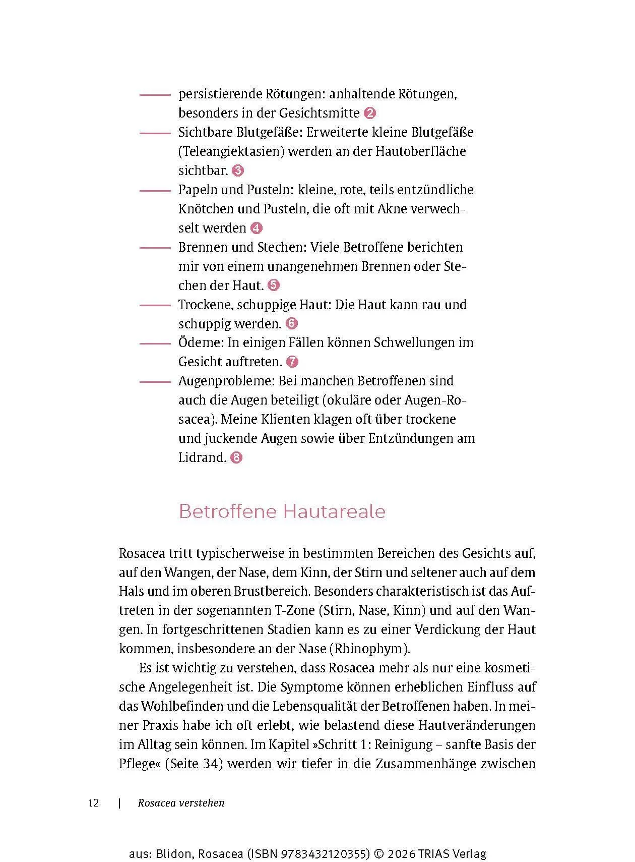 Bild: 9783432120355 | Rosacea | Elke Blidon | Taschenbuch | 176 S. | Deutsch | 2025 | TRIAS