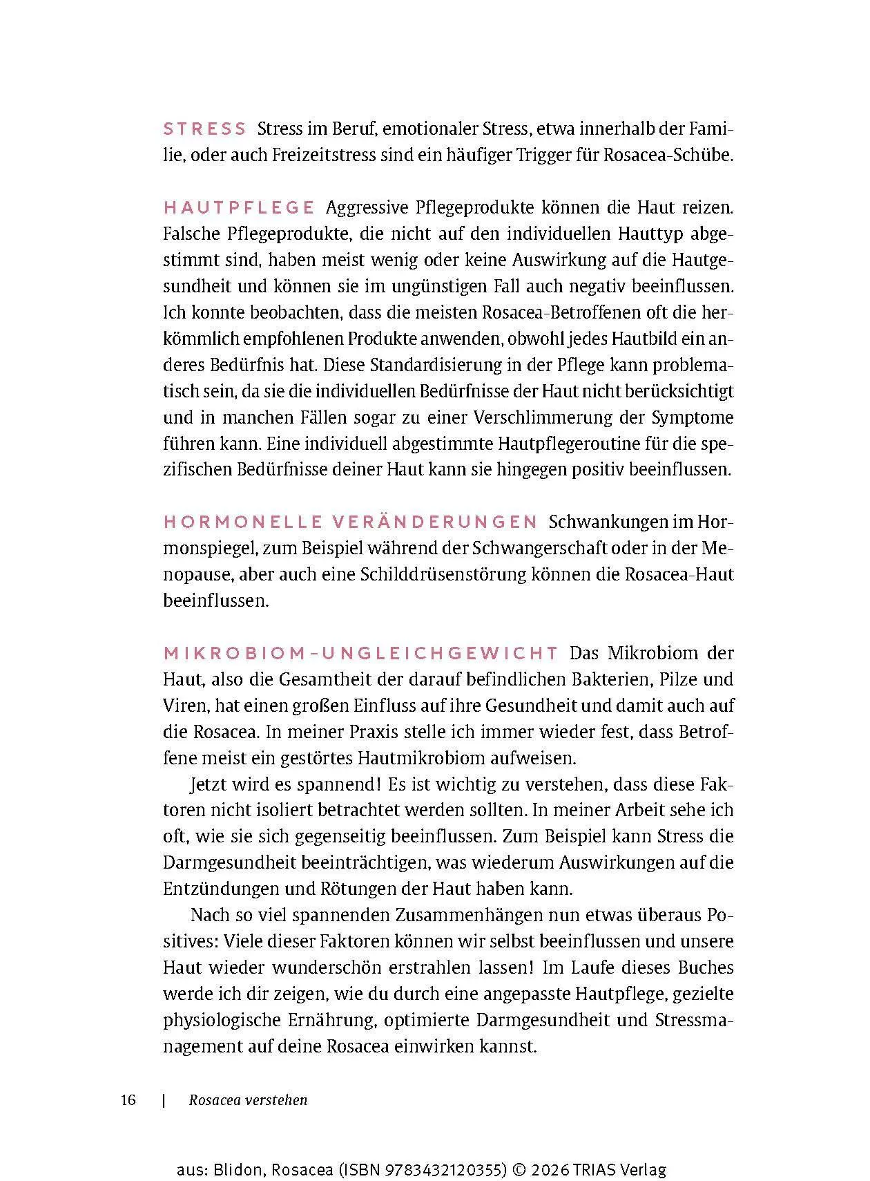 Bild: 9783432120355 | Rosacea | Elke Blidon | Taschenbuch | 176 S. | Deutsch | 2025 | TRIAS