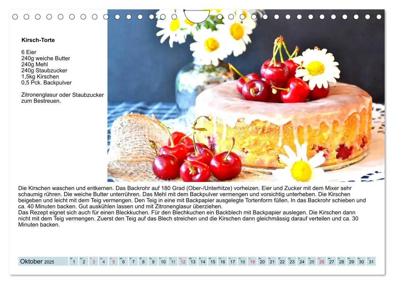 Bild: 9783435190355 | Exquisite Torten. Köstliche Rezepte für viele Anlässe (Wandkalender...