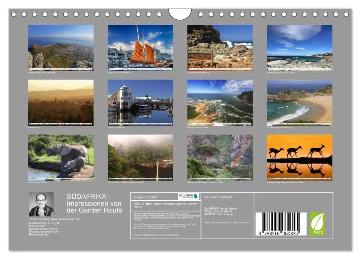 Bild: 9783516060355 | SÜDAFRIKA - Impressionen von der Garden Route (Wandkalender 2026...