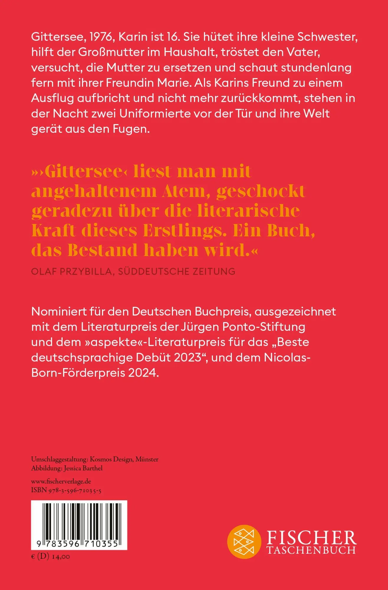 Rückseite: 9783596710355 | Gittersee | Roman | Charlotte Gneuß | Taschenbuch | 240 S. | Deutsch