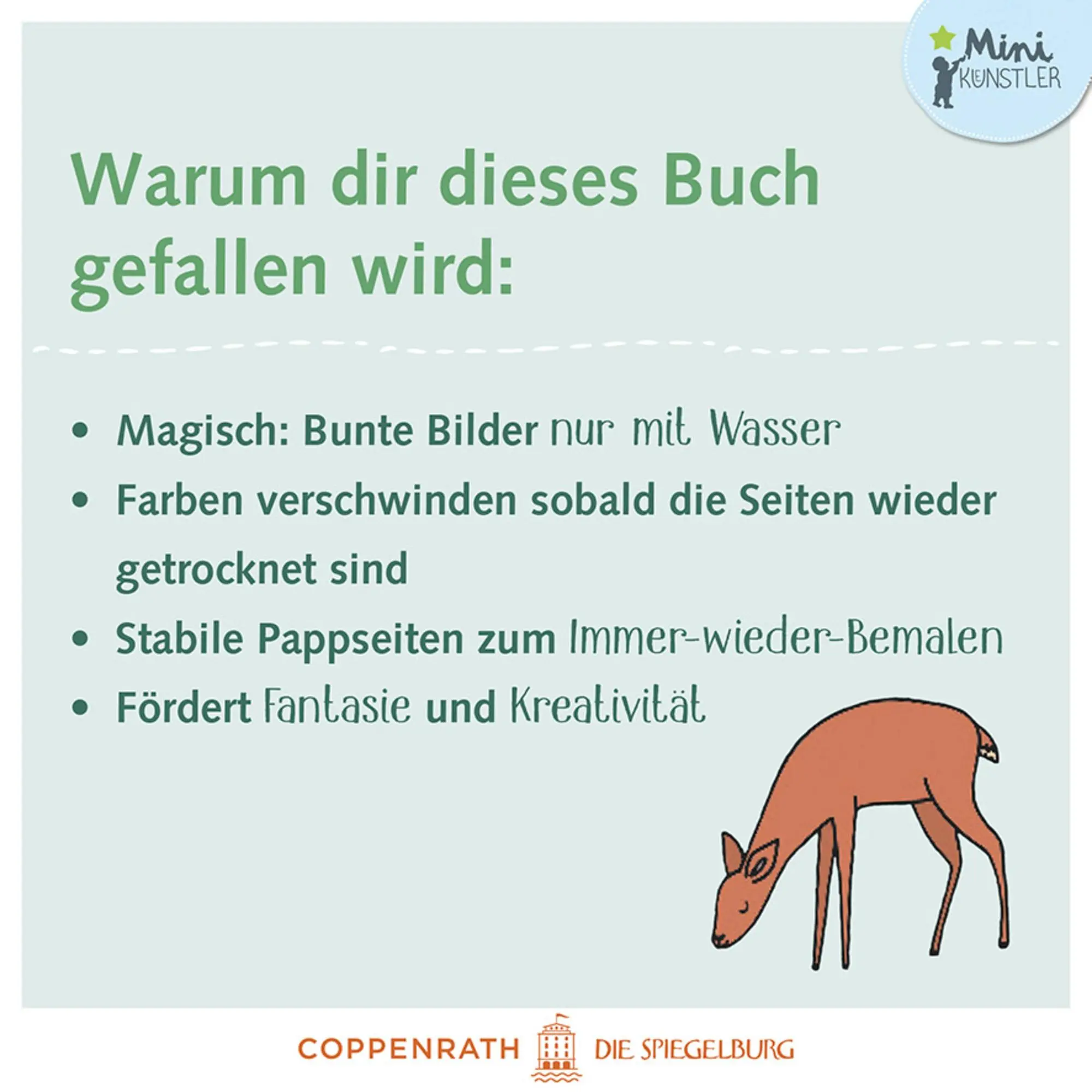 Bild: 9783649650355 | Mein erster Wasser-Malspaß | Waldtiere | Elisabeth Morais | Buch