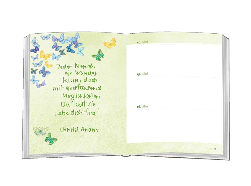 Bild: 9783987000355 | Ein Jahr voller Leben | Der immerwährende Gute-Wünsche-Kalender | Buch