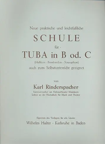 Cover: 9990050380355 | Leichtfassliche Schule für Tuba in B oder C (Helikon, Bombardon,...