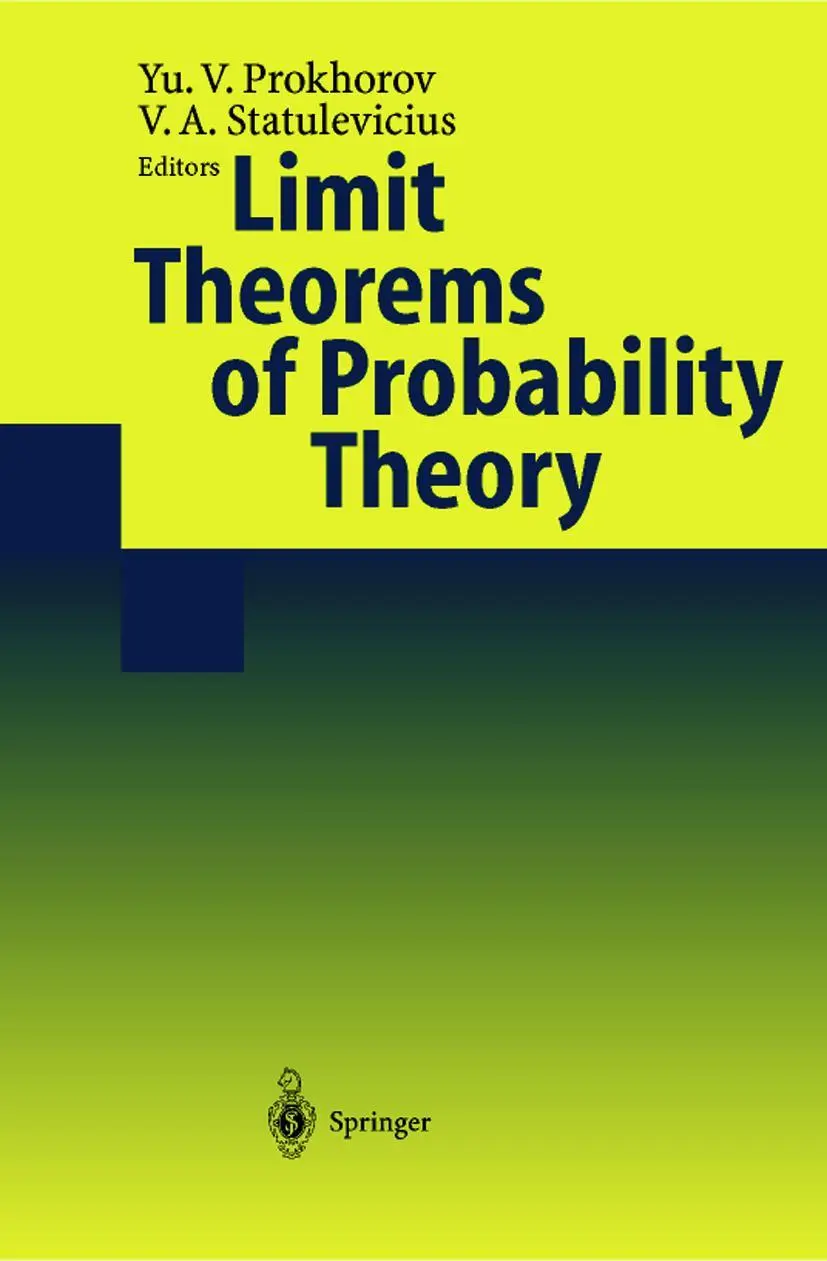 Cover: 9783540570455 | Limit Theorems of Probability Theory | Yu. V. Prokhorov (u. a.) | Buch