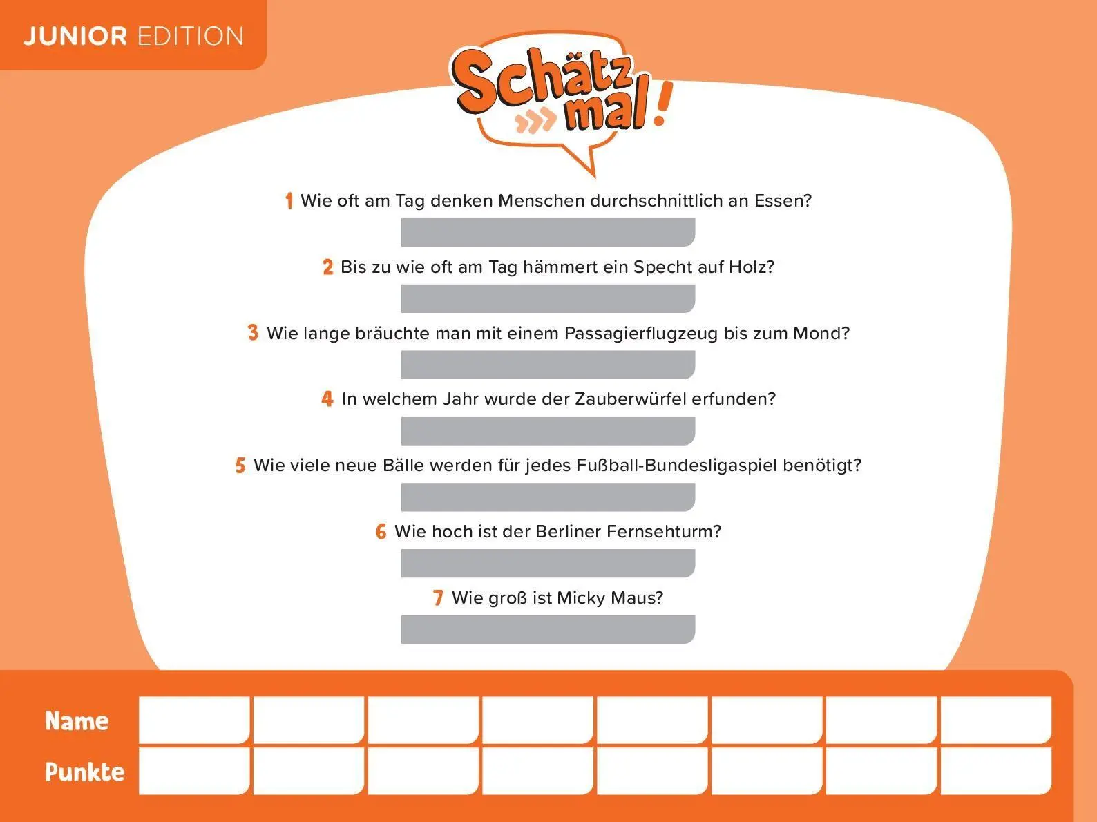 Bild: 9783989760455 | Schätz mal! Junior Offline-Edition | Taschenbuch | 96 S. | Deutsch